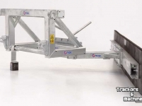 Autres matériel et accessoires d´étable Qmac Modulo Rubber barn scraper 180cm Euro hookup