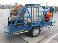 Remorque automobile jusqu’ à 3500 Kg  Spuitaanhanger enkelas met IBC watertank en slanghaspels