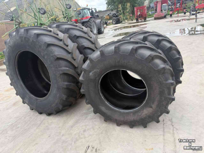 Roues, Pneus, Jantes, Barillets Jumelage Vredestein Traxion 600/70R30 en 710/70R42