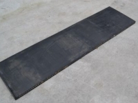 Rabot caoutchouc Qmac Rubber MAT 180 + Staal inlaag / Slijtstrip sneeuwschuif