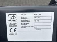 Godets chargeur Tobroco Grondbak 130 cm Giant aanspan
