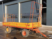 Remorque Miedema Landbouwwagen balenwagen schamelwagen aanhanger aanhangwagen