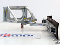 Rabot caoutchouc Qmac 210 MECH SCHUIN + HOEK BOBCAT BORD