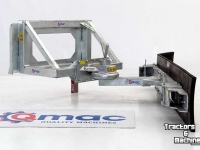 Rabots à lisier Qmac Rubber manure scraper hookup Bobcat