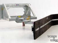Rabots à lisier Qmac Rubber manure scraper hookup Bobcat
