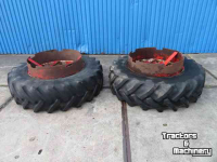 Roues, Pneus, Jantes, Barillets Jumelage Good Year 18.4R38 Dubbelwiel met spindel