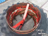 Roues, Pneus, Jantes, Barillets Jumelage Good Year 18.4R38 Dubbelwiel met spindel