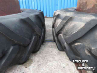 Roues, Pneus, Jantes, Barillets Jumelage Good Year 18.4R38 Dubbelwiel met spindel
