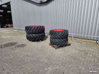 Roues, Pneus, Jantes, Barillets Jumelage Trelleborg 540/65R34  75% + 440/65R24 75%