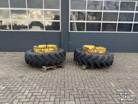 Roues, Pneus, Jantes, Barillets Jumelage John Deere Set dubbellucht 16,9R38 draaispindel