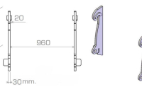 Autres pièces d’équipement et accessoires Qmac HAKENSET: VOLVO L50 L60 L70 L90 (30MM)