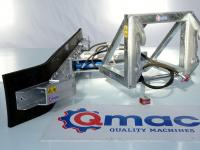 Panneau coulissant de fourrage Qmac Rabot caoutchouc pour alimentation avec montage JCB