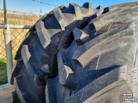 Roues, Pneus, Jantes, Barillets Jumelage Alliance 520/85R38 & 420/70R28 ploegbanden