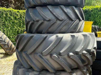Roues, Pneus, Jantes, Barillets Jumelage Bridgestone 600/65R28 + 710/70R38