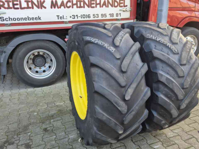 Roues, Pneus, Jantes, Barillets Jumelage John Deere 540/65R28 banden op JD velgen