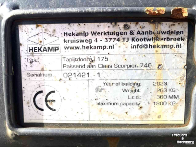 Autres pièces d’équipement et accessoires Hekamp tapijtdoorn L 175