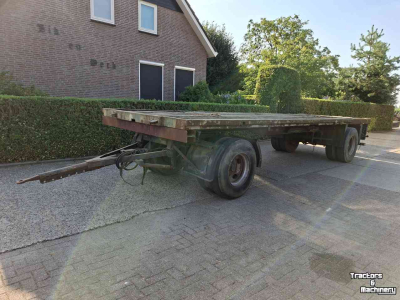 Remorque  Platte balen wagen 7.70x2.50
