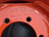 Roues, Pneus, Jantes, Barillets Jumelage Fendt 13.5/75-17, 17" velg, origineel Fendt 300 LS