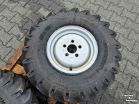 Roues, Pneus, Jantes, Barillets Jumelage BKT 4x BKT 7.00-12 met velg