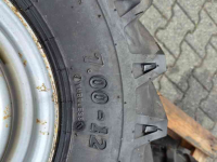 Roues, Pneus, Jantes, Barillets Jumelage BKT 4x BKT 7.00-12 met velg