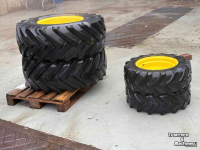 Roues, Pneus, Jantes, Barillets Jumelage BKT TREKKERBANDEN SET T.B.V. JD COMPACTTREKKER