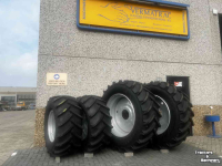 Roues, Pneus, Jantes, Barillets Jumelage Mitas AS 65 600/65R28 + Velg 360/405/8g  en 650/65R42 + Velg 280/335/10g