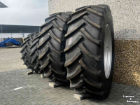 Roues, Pneus, Jantes, Barillets Jumelage Mitas AS 65 600/65R28 + Velg 360/405/8g  en 650/65R42 + Velg 280/335/10g