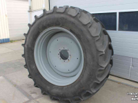 Roues, Pneus, Jantes, Barillets Jumelage Mitas 650/65R42 AC65 trekkerbanden tractorbanden achterbanden wielen velgen 8 gaats