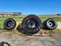 Roues, Pneus, Jantes, Barillets Jumelage Alliance 710/60R38 & 520/60R28 VF