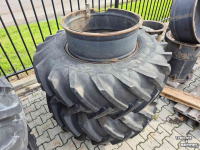 Roues, Pneus, Jantes, Barillets Jumelage Alliance Dubbellucht set Achter 20.8R42, voor 16.9-28