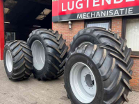 Roues, Pneus, Jantes, Barillets Jumelage Michelin 900/50R42 en 710/55R30 Mach X BIB banden wielen velgen