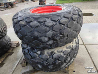 Roues, Pneus, Jantes, Barillets Jumelage Alliance 23.1-26 12PR, +500/60-22.5