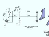 Autres matériel de terrassement et de chantier Qmac Aanlashaken voor AHLMANN voor type AZ 14 t/m AZ 150