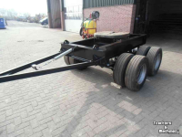 Semi-remorque surbaissé  Dolly / platformaanhanger 20 ton geveerd