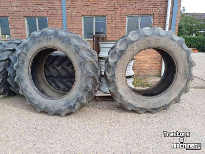 Roues, Pneus, Jantes, Barillets Jumelage Good Year 580/70R38