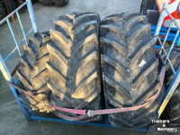 Roues, Pneus, Jantes, Barillets Jumelage Trelleborg 650/65R38 100% + 540/65R28 100% TM 800