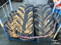 Roues, Pneus, Jantes, Barillets Jumelage Trelleborg TM800 650/65R38 en 540/65R28 Banden