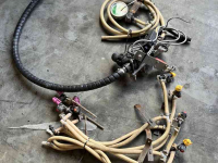 Pulvérisateur specialement pour rangées  spuitset voor pootmachine