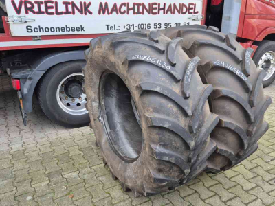 Roues, Pneus, Jantes, Barillets Jumelage Vredestein 540/65R30 Traxion 29/35mm