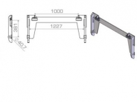 Autres pièces d’équipement et accessoires Qmac Aanlasframe voor CLAAS Verreiker TARGO Fem 3 Incl. Fem klauwtjes
