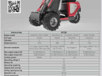 Chargeuse sur pneus Heracles H130 pro mini shovel NIEUW Benzine, Diesel of Elektrisch!