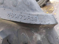 Roues, Pneus, Jantes, Barillets Jumelage BKT 480/70R38