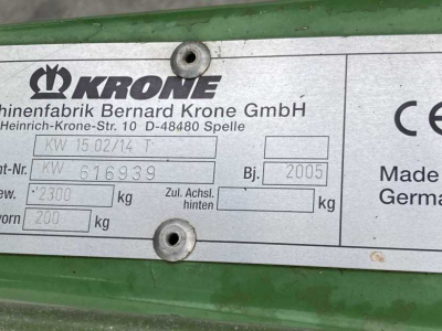 Faneur Krone KW 15.02/14 schudder weidebouwmachines