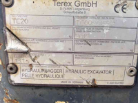 Mini pelleteuse  Terex tc20 Minigraver