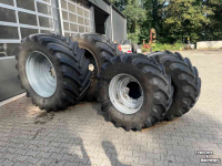 Roues, Pneus, Jantes, Barillets Jumelage BKT 900/50r42 en 600/65r28