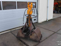 Bennes preneuse  Knijperbak 60cm grondknijper hangende knijper grijperbak hydraulische rotator
