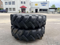 Roues, Pneus, Jantes, Barillets Jumelage Molcon Dubbellucht 5-ster 18.4R38 Michelin