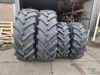 Roues, Pneus, Jantes, Barillets Jumelage Michelin 20.8R38 en 16.9R28 Agribib. 35 mm