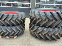 Roues, Pneus, Jantes, Barillets Jumelage Trelleborg 540/65R28 NEW 100% + 650/65R38 NEW 100%