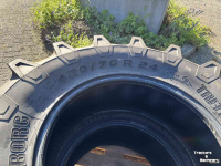 Roues, Pneus, Jantes, Barillets Jumelage Trelleborg 420/70R24 & 280/70R18 Demontage